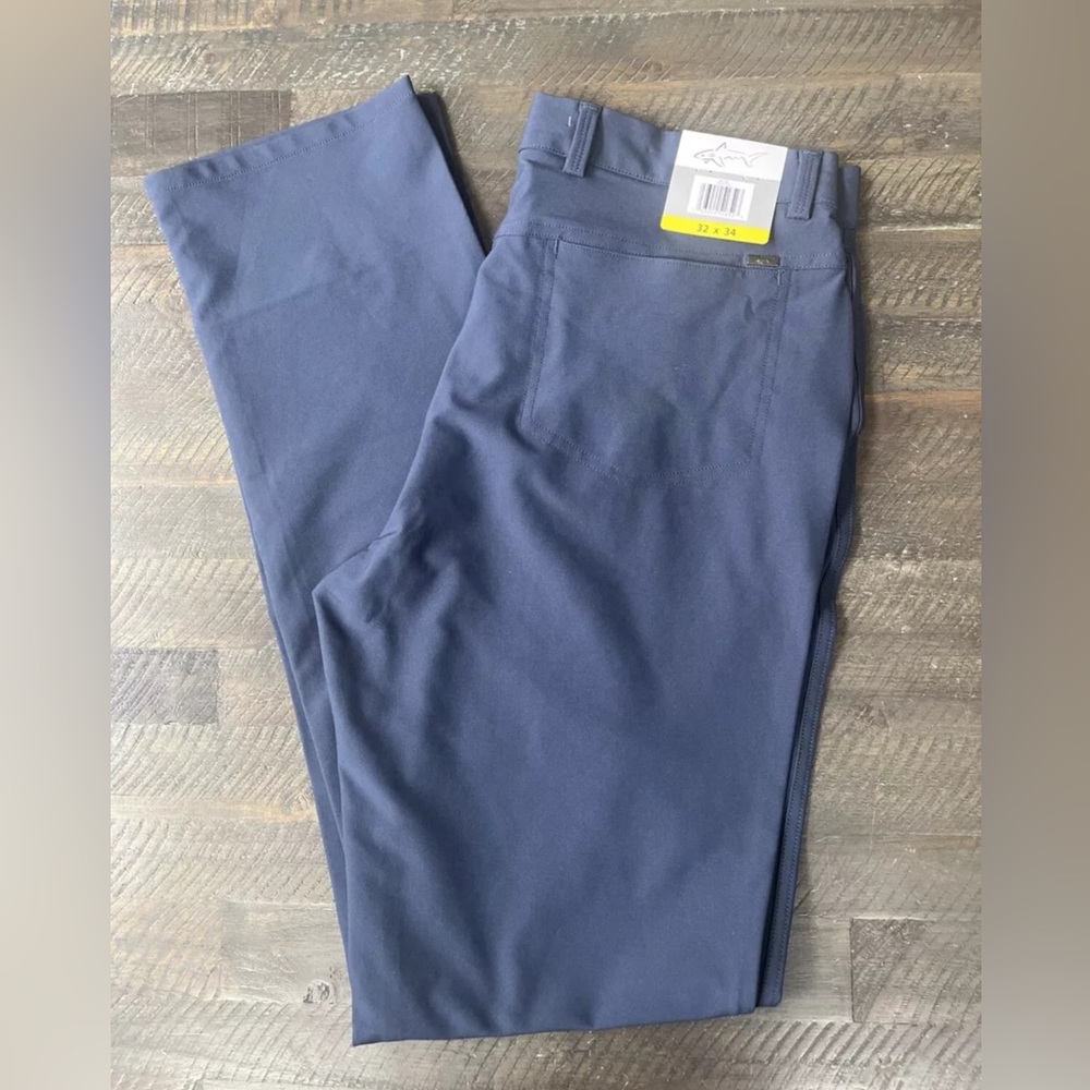 Greg Norman Men's Ultimate 5-Pocket Stretch Performance Pant -A 32x34 Navy